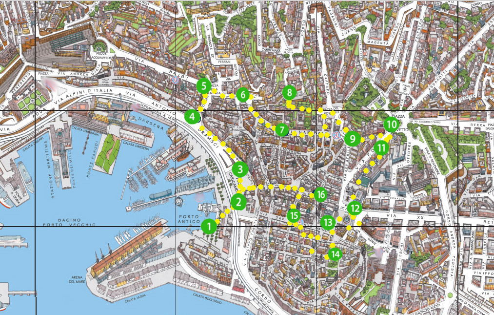 mappa Genova